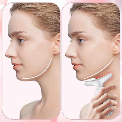 Neck Facial Massager by GroTawel – Lightweight Face & Neck Massager for Skin Care, Multifunctional Vibration Tool for Home Use Avelisse