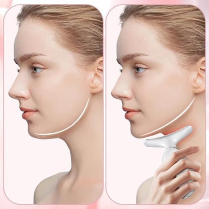 Neck Facial Massager by GroTawel – Lightweight Face & Neck Massager for Skin Care, Multifunctional Vibration Tool for Home Use Avelisse