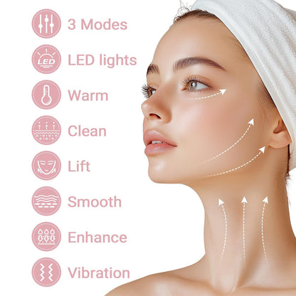 Neck Facial Massager by GroTawel – Lightweight Face & Neck Massager for Skin Care, Multifunctional Vibration Tool for Home Use Avelisse