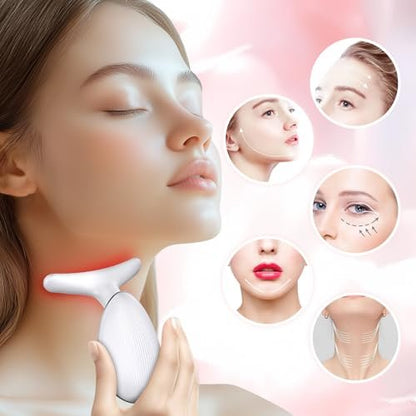 Neck Facial Massager by GroTawel – Lightweight Face & Neck Massager for Skin Care, Multifunctional Vibration Tool for Home Use Avelisse