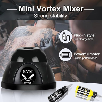 Mini Vortex Mixer for Tattoo Ink, Pigment, Nail Polish, and Adhesives – Powerful Swirl Shake Mixer Avelisse
