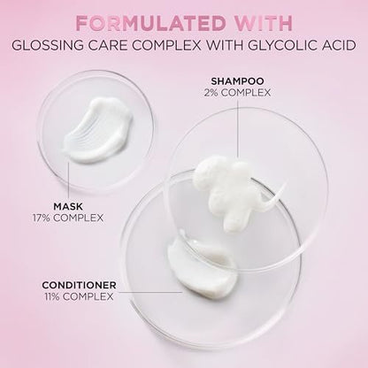 L'Oreal Paris EverPure Glossing Sulfate Free Shampoo and Conditioner Set with Glycolic Acid for Lasting Shine and Smoothness, Dull, Dry Hair, 6.8 Fl Oz Each Avelisse