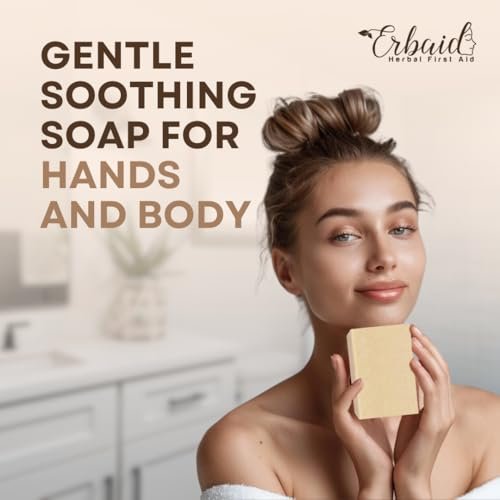 Oatmeal & Honey Goat Milk Soap Bar – Unscented Natural Face & Body Wash for Eczema, Psoriasis, Dry, Itchy, Sensitive Skin – Handcrafted in USA (5 oz, 2-Pack) - görsel 14