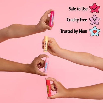 Lip Smacker Biggy Lip Balm - Strawberry: Nostalgic Ultra-Moisturizing Glossy Balm