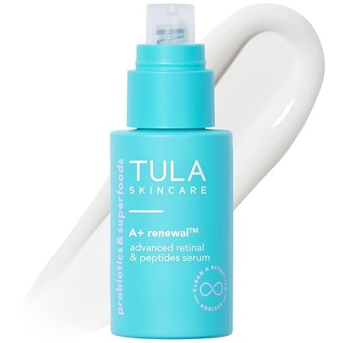 TULA A+ Renewal Advanced Retinal + Peptides Nightly Serum – Boost Radiance & Hydrate, 1.01 Fl Oz Avelisse