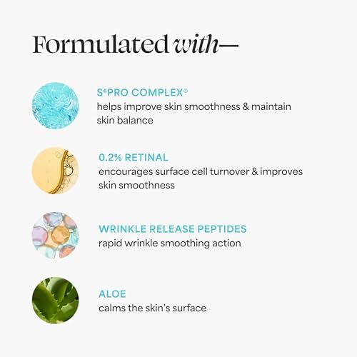 TULA A+ Renewal Advanced Retinal + Peptides Nightly Serum – Boost Radiance & Hydrate, 1.01 Fl Oz Avelisse