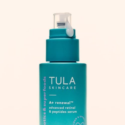TULA A+ Renewal Advanced Retinal + Peptides Nightly Serum – Boost Radiance & Hydrate, 1.01 Fl Oz Avelisse