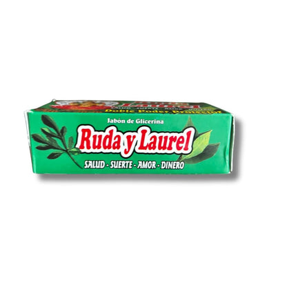 Rue Soap Bar Infused with Bayleaf - Spiritual Bath Soap for Wealth, Good Luck, Love, Money & Happiness