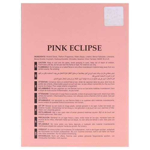 Maison Alhambra Pink Eclipse for Women Eau de Parfum Spray, 3.4 oz / 100 ml Avelisse