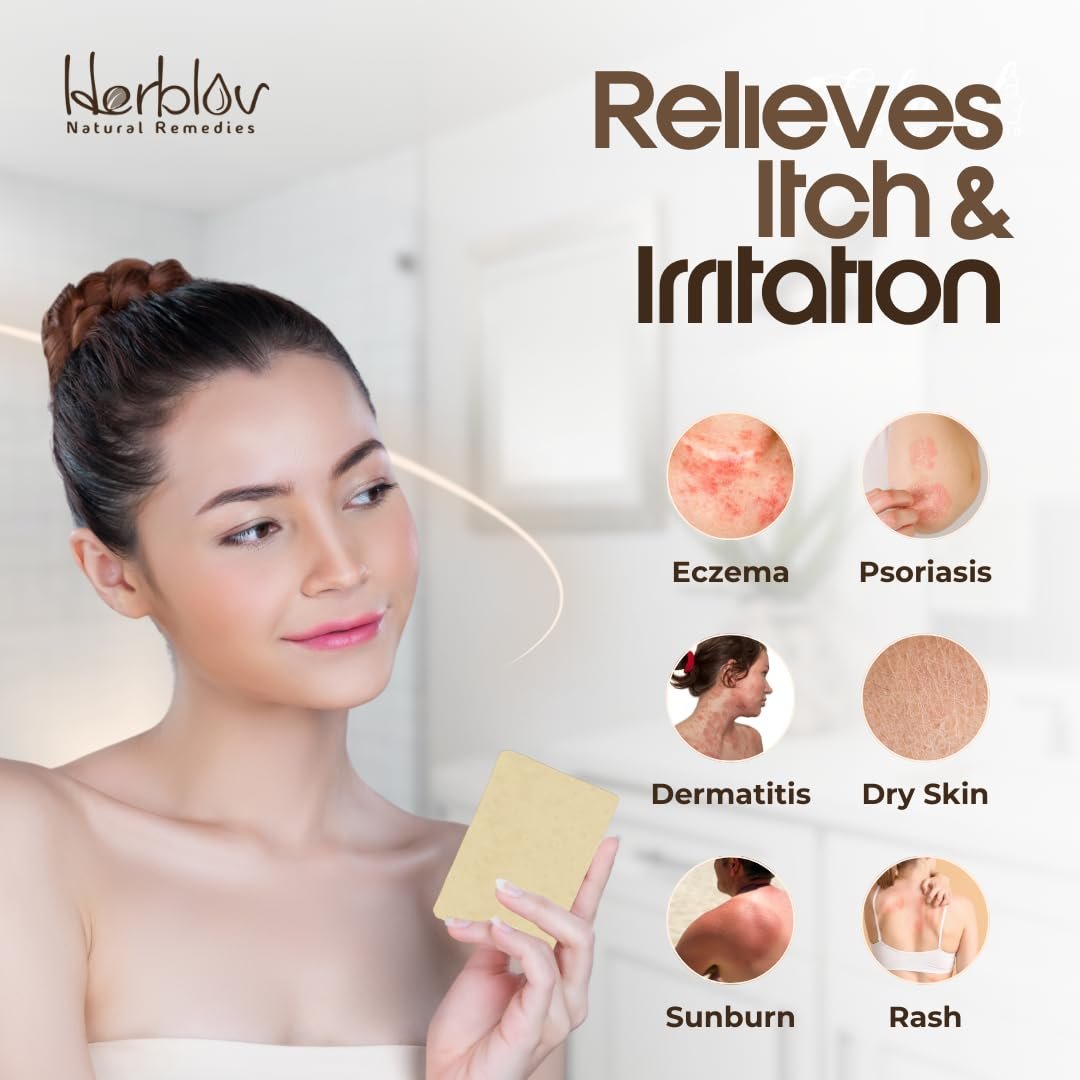 Natural Oatmeal & Honey Goat Milk Soap Bar – Unscented Face & Body Wash for Eczema, Psoriasis, Dry, Itchy, Sensitive Skin – Handcrafted in USA - görsel 5