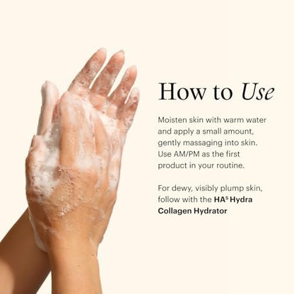 SkinMedica HA5 Hydra Collagen Hydrating Foaming Cleanser with Vegan Collagen, 5 Fl Oz Avelisse