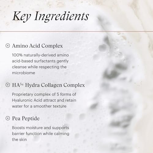 SkinMedica HA5 Hydra Collagen Hydrating Foaming Cleanser with Vegan Collagen, 5 Fl Oz Avelisse