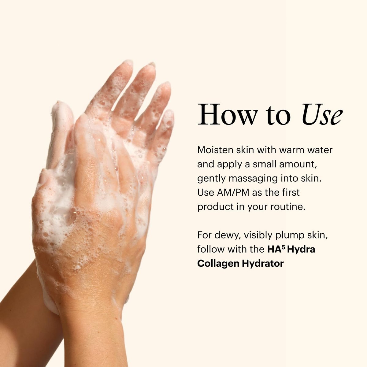 SkinMedica HA5 Hydra Collagen Hydrating Foaming Cleanser with Vegan Collagen, 5 Fl Oz Avelisse