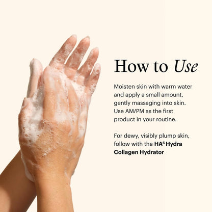 SkinMedica HA5 Hydra Collagen Hydrating Foaming Cleanser with Vegan Collagen, 5 Fl Oz Avelisse