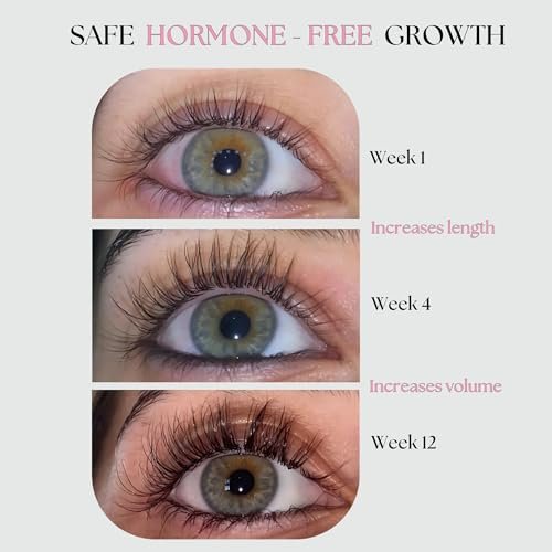 KAEMEX Eyelash Growth Serum & Conditioner Set - Hormone Free for Sensitive Eyes - 3ml Lash Serum + 3ml Eyelash Conditioner - görsel 4