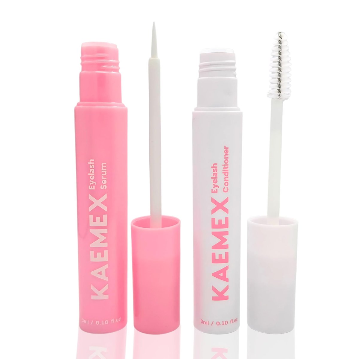 KAEMEX Eyelash Growth Serum & Conditioner Set - Hormone Free for Sensitive Eyes - 3ml Lash Serum + 3ml Eyelash Conditioner - görsel 1