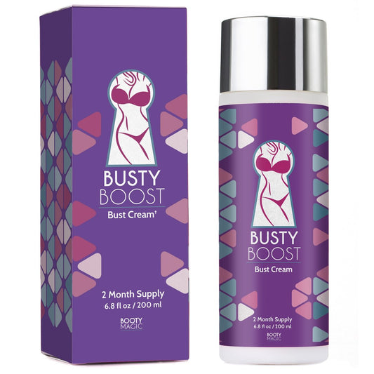 Busty Boost Breast Enhancement Cream – Natural Firming & Lifting Cream for Fuller, Firmer Breasts – Infused with Maca Root, Wild Yam, Guggul Resin & Gotu Kola – Made in the USA – (2 Month Supply) Avelisse
