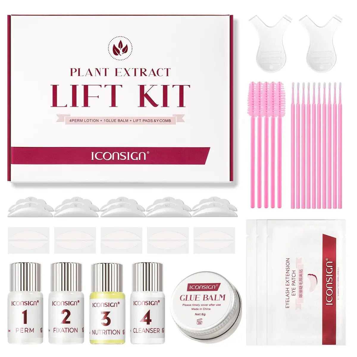 ICONSIGN Lash Lift Kit - Plant Extract Perming Kit for Salon, Beginner and Professional Avelisse