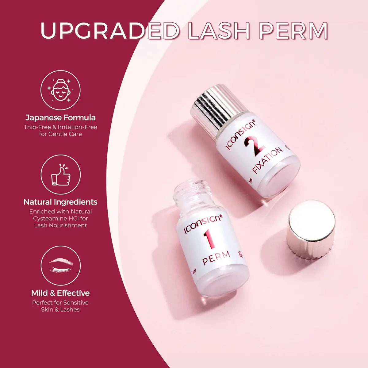 ICONSIGN Lash Lift Kit - Plant Extract Perming Kit for Salon, Beginner and Professional Avelisse