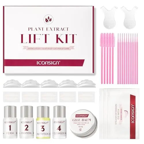 ICONSIGN Lash Lift Kit - Plant Extract Perming Kit for Salon, Beginner and Professional Avelisse