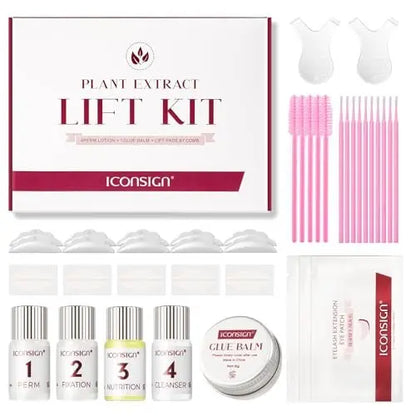 ICONSIGN Lash Lift Kit - Plant Extract Perming Kit for Salon, Beginner and Professional Avelisse