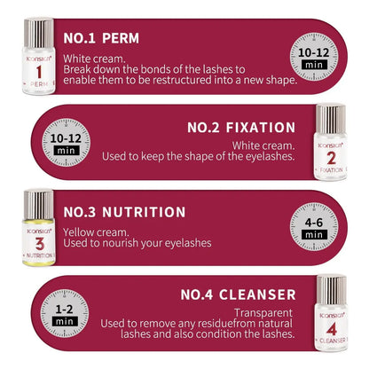 ICONSIGN Lash Lift Kit - Plant Extract Perming Kit for Salon, Beginner and Professional Avelisse