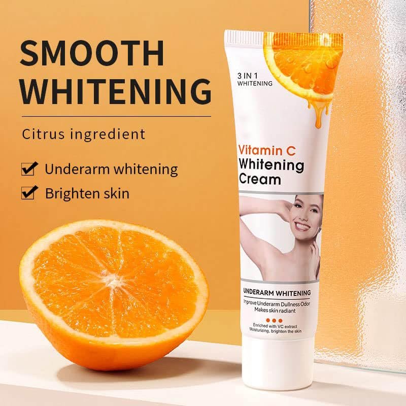 Axnoocy Body Whitening Cream for Private Area and Bikini Area – Vitamin C Skin Care for Underarm, Neck, Armpit, Elbow, Knees and Inner Thigh (1.8 FL.Oz) - görsel 3