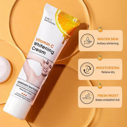 Axnoocy Body Whitening Cream for Private Area and Bikini Area – Vitamin C Skin Care for Underarm, Neck, Armpit, Elbow, Knees and Inner Thigh (1.8 FL.Oz)