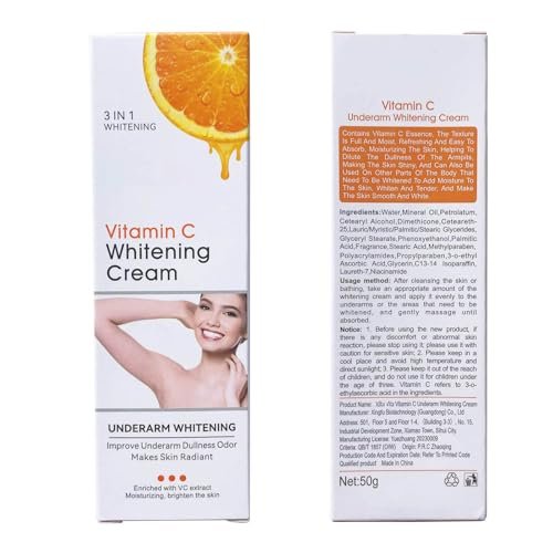 Axnoocy Body Whitening Cream for Private Area and Bikini Area – Vitamin C Skin Care for Underarm, Neck, Armpit, Elbow, Knees and Inner Thigh (1.8 FL.Oz) - görsel 9