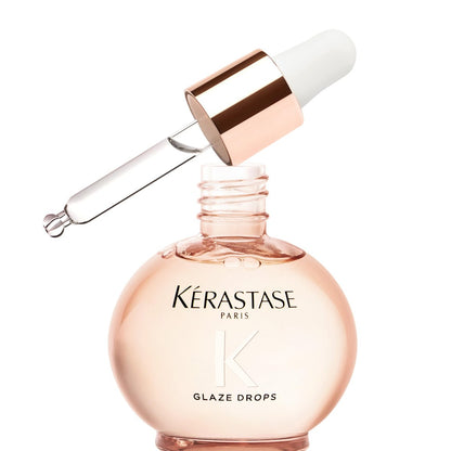 Kerastase Gloss Absolu Glaze Drops Anti-Frizz Hair Oil - Adds Gloss and Shine, Nourishes and Hydrates Hair with Hyaluronic Acid and Glycolic Acid, For All Hair Types Avelisse