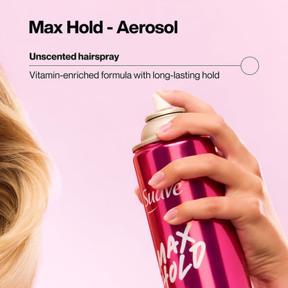 Suave Hairspray Unscented Max Hold Variety 2-Pack – Non-Aerosol & Aerosol, 11 oz Each Avelisse