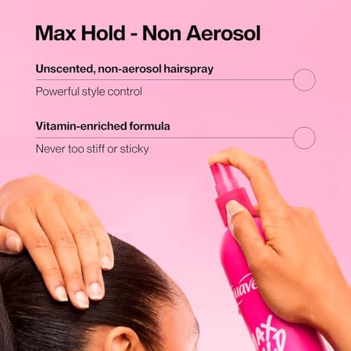 Suave Hairspray Unscented Max Hold Variety 2-Pack – Non-Aerosol & Aerosol, 11 oz Each Avelisse