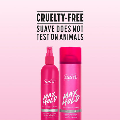 Suave Hairspray Unscented Max Hold Variety 2-Pack – Non-Aerosol & Aerosol, 11 oz Each Avelisse