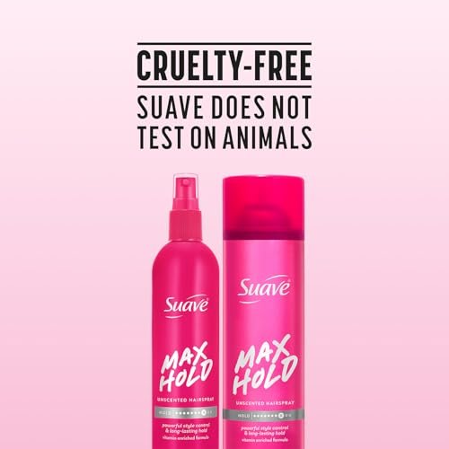Suave Hairspray Unscented Max Hold Variety 2-Pack – Non-Aerosol & Aerosol, 11 oz Each Avelisse