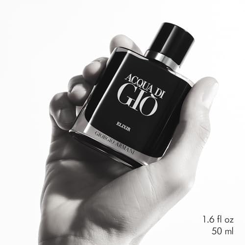 Armani Beauty Acqua di Giò Elixir – Woody & Earthy Cologne for Men with Violet, Leather & Marine Accords – 1.6 Fl Oz Avelisse