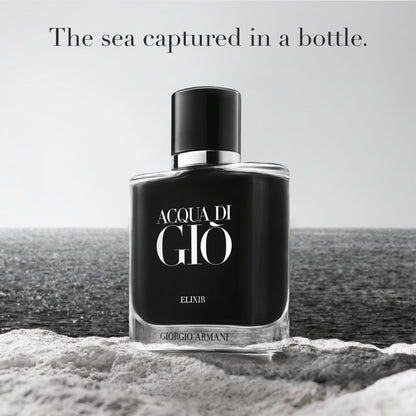 Armani Beauty Acqua di Giò Elixir – Woody & Earthy Cologne for Men with Violet, Leather & Marine Accords – 1.6 Fl Oz Avelisse