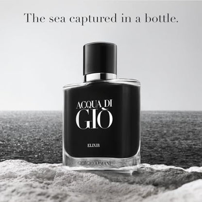 Armani Beauty Acqua di Giò Elixir – Woody & Earthy Cologne for Men with Violet, Leather & Marine Accords – 1.6 Fl Oz Avelisse