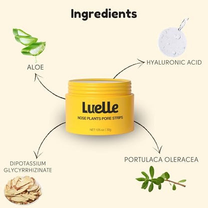 Luelle Pore Strips – Deep Cleansing Patch System, 100 PCS Blackhead Remover Peel Off Mask for Face & Nose Avelisse