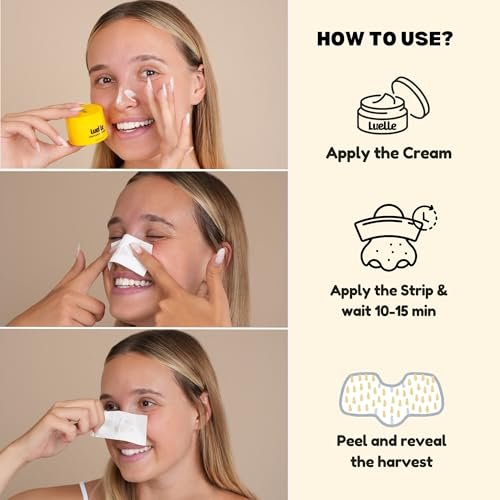 Luelle Pore Strips – Deep Cleansing Patch System, 100 PCS Blackhead Remover Peel Off Mask for Face & Nose Avelisse