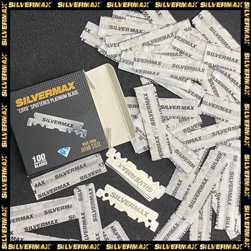 Silvermax Japan Steel Single Edge Razor Blades – 100 Pack for Precision Shaving - görsel 6