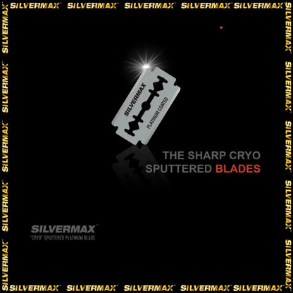 Silvermax Japan Steel Single Edge Razor Blades – 100 Pack for Precision Shaving