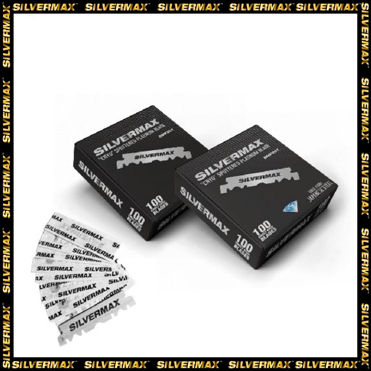 Silvermax Japan Steel Single Edge Razor Blades – 100 Pack for Precision Shaving - görsel 13