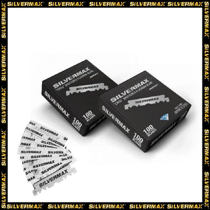 Silvermax Japan Steel Single Edge Razor Blades – 100 Pack for Precision Shaving