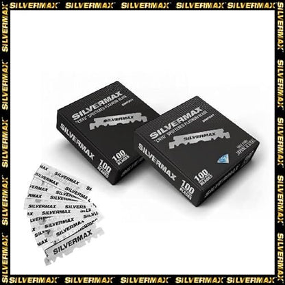 Silvermax Japan Steel Single Edge Razor Blades – 100 Pack for Precision Shaving