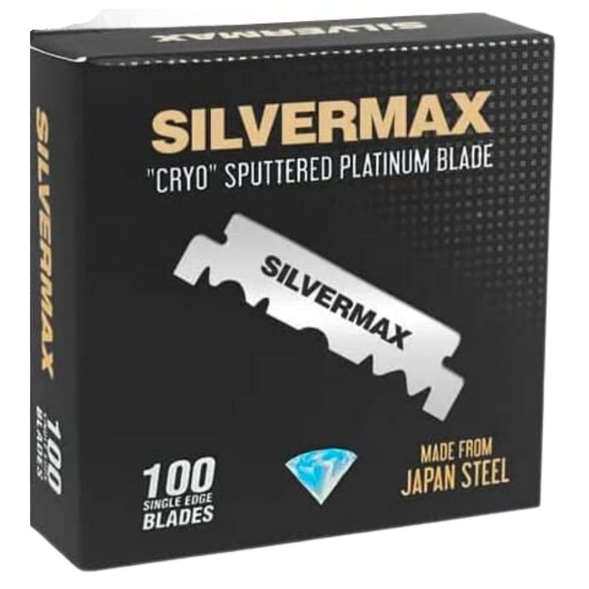 Silvermax Japan Steel Single Edge Razor Blades – 100 Pack for Precision Shaving - görsel 1
