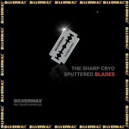 Silvermax Japan Steel Single Edge Razor Blades – 100 Pack for Precision Shaving