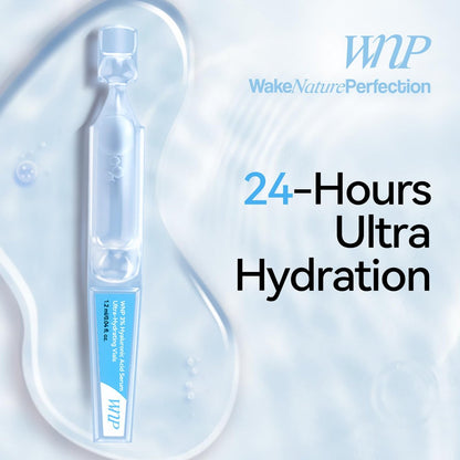 WNP Emergency Repair Serum Set: Ultra 3% Hydrating Serum with 4D Hyaluronic Acid Firming Oil-Suspension Serum - Single-Use Skincare for Sensitive Skin - 60 Vials Avelisse
