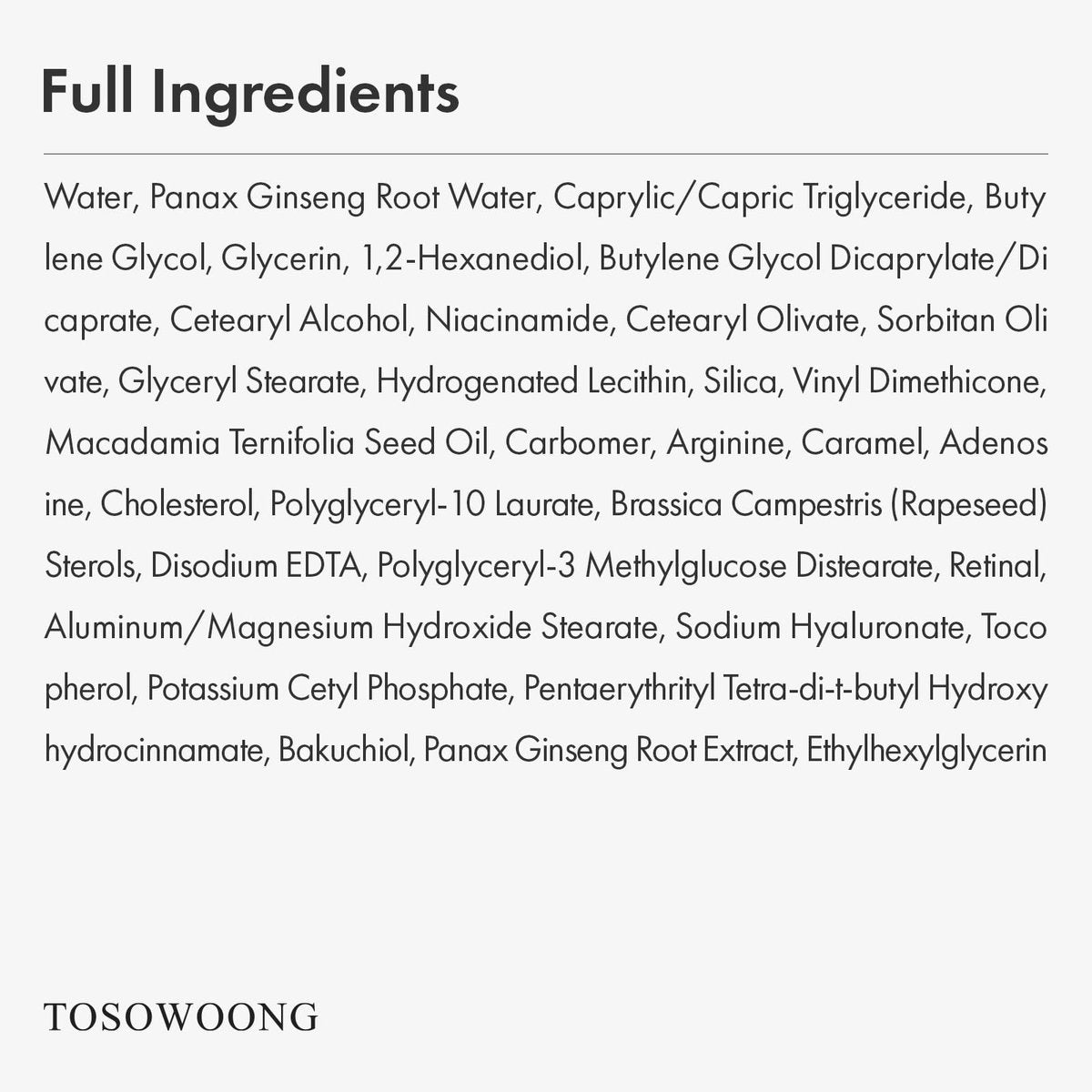 TOSOWOONG Ginseng Plus Retinal Eye Serum - Korean Anti-Aging Eye Cream with Retinal, Niacinamide & Bakuchiol for Puffy Eyes, Dark Circles, Fine Lines & Wrinkles, 1.01 fl.oz. - görsel 11
