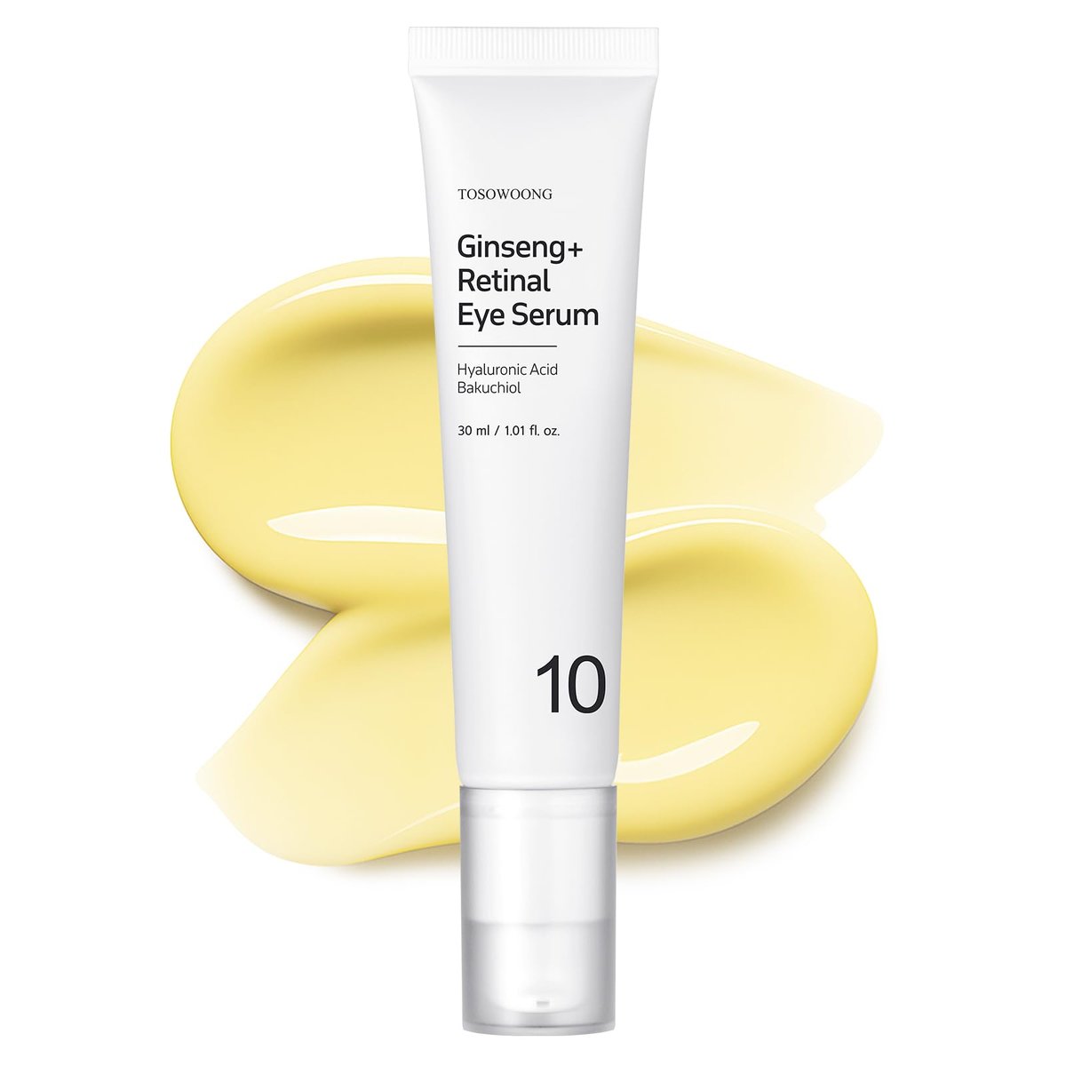 TOSOWOONG Ginseng Plus Retinal Eye Serum - Korean Anti-Aging Eye Cream with Retinal, Niacinamide & Bakuchiol for Puffy Eyes, Dark Circles, Fine Lines & Wrinkles, 1.01 fl.oz. - görsel 1