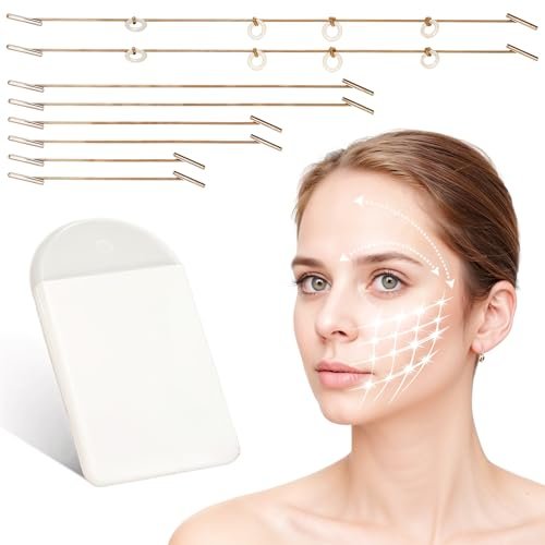 Lnngub 60 Pcs Face Lift Tape - Invisible Instant Facelift Tape for Sagging Skin, Eyes, Neck, Double Chin & Wrinkles - görsel 2
